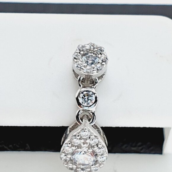 925 sterling silver luxury CZ earrings for women/girls, Best for RJUS2159 - Picture 9 of 9